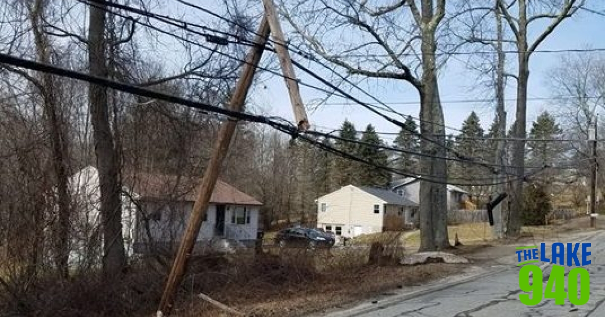 Truck Accident Breaks Pole On Dresser Hill Road In Charlton The