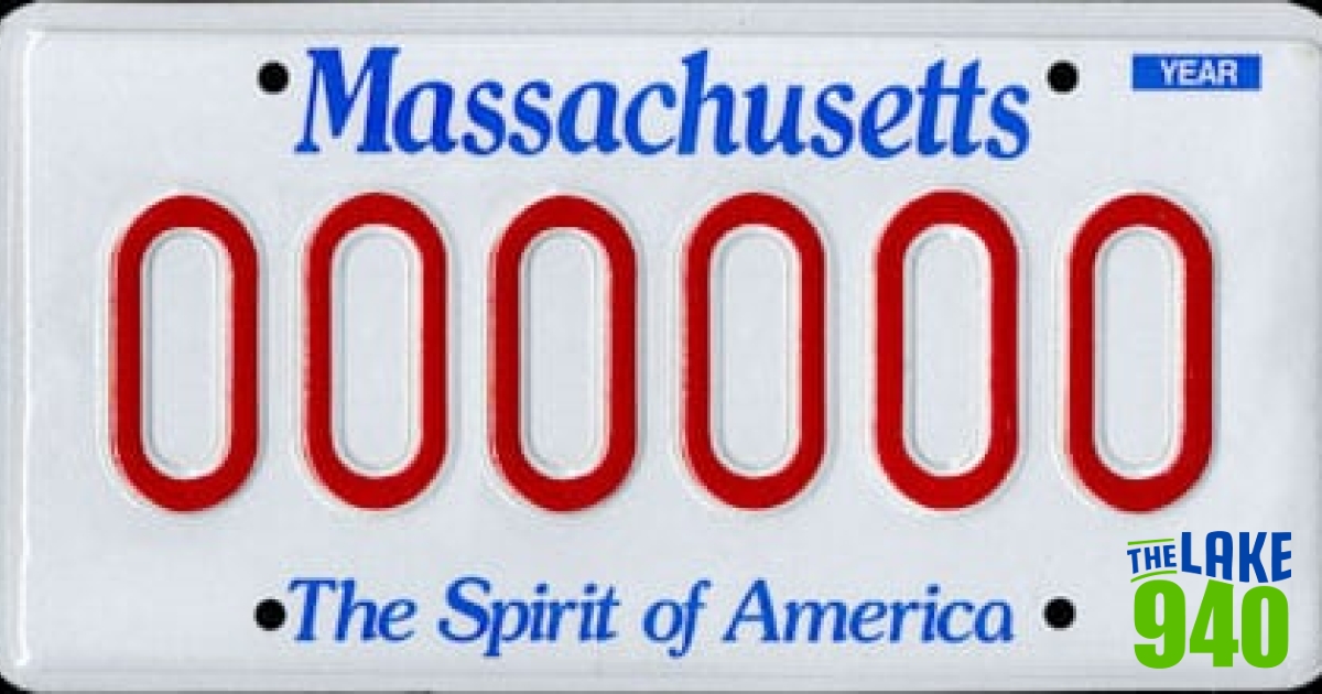 Massachusetts Low Number License Plate Lottery THE LAKE 940
