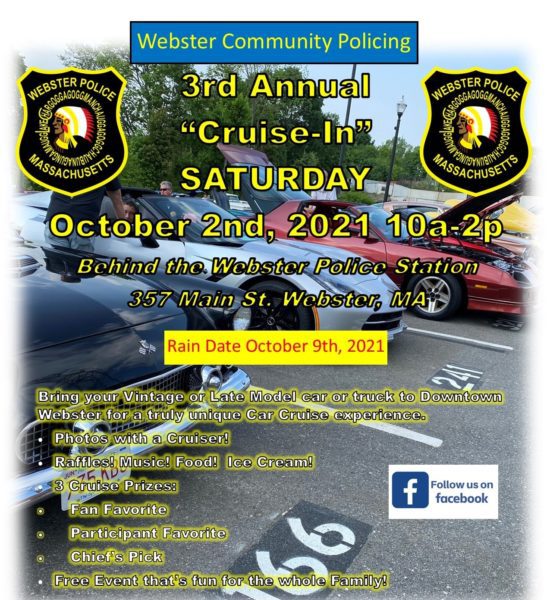 Cruise-In Car Show @ Webster Police Station