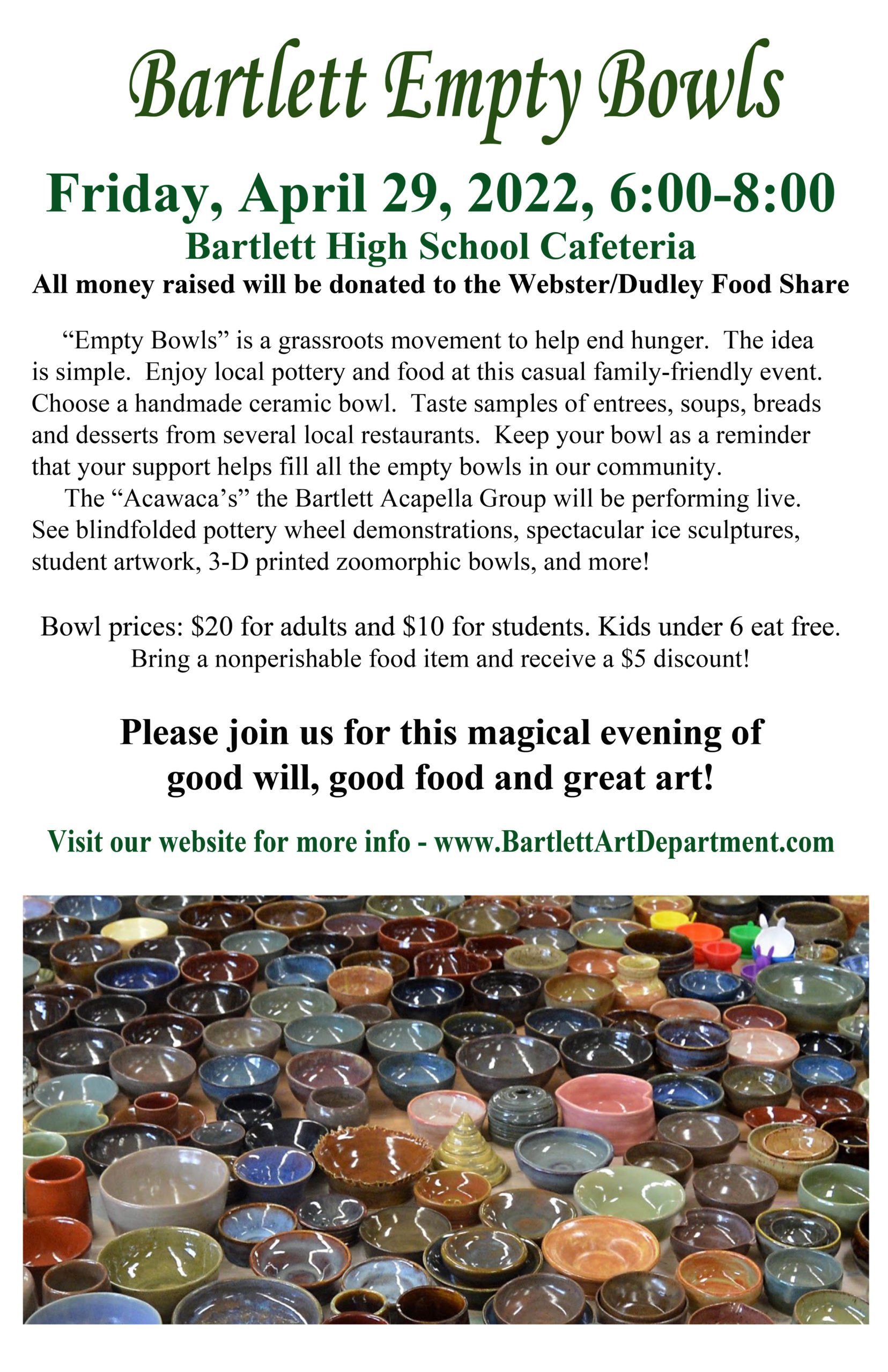 Empty Bowls Fundraiser THE LAKE 940
